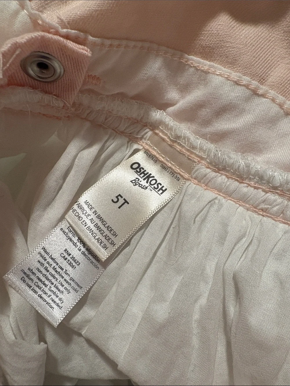 NWOT Oshkosh bunny overall dress 5t